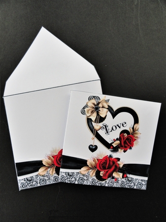 8x8 hearts and roses anniversary/vallentine mini kit by Valerie Spowart