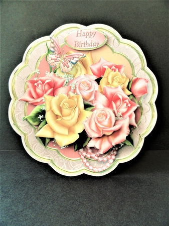Rose Posy - Petal Shaped Card Mini Kit by Valerie Spowart