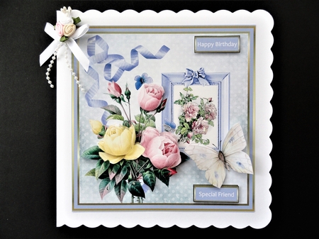 Mixed vintage roses by Valerie Spowart