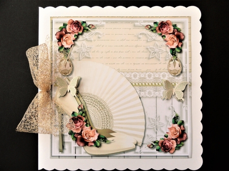 Elegant Shoes & Roses Quick Card by Valerie Spowart
