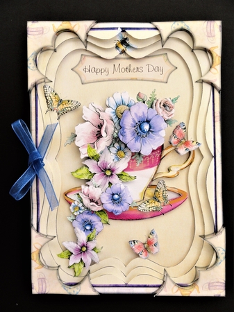 Cup of Garden Flowers by Valerie Spowart