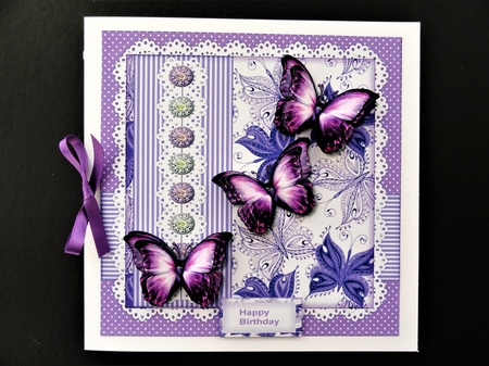 Purple Butterflies Mini Kit by Valerie Spowart