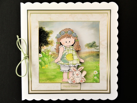Beth with her Easter rabbit by Valerie Spowart