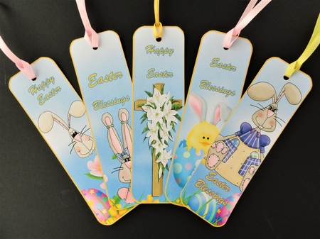 5 beautiful Easter Bookmarks #1 by Valerie Spowart