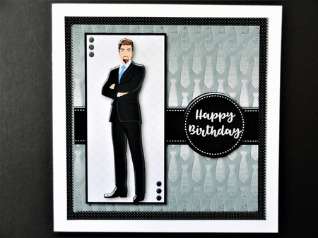 Man in a Suit 5 by Valerie Spowart