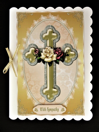 Cross and Flowers 1 by Valerie Spowart