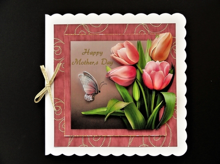 Tulips & Butterfly For Mothers day Mini Kit by Valerie Spowart