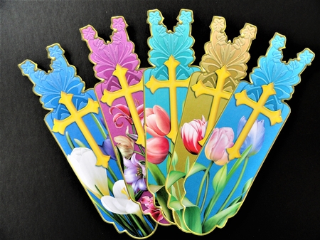 Easter Floral Bookmarks with LG.Cross  by Valerie Spowart