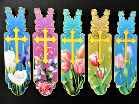 Easter Floral Bookmarks with LG.Cross  by Valerie Spowart