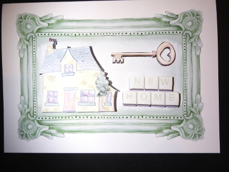 New Home - Key For The Door - Green  by Valerie Spowart