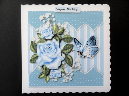 Roses & Butterflies by Valerie Spowart