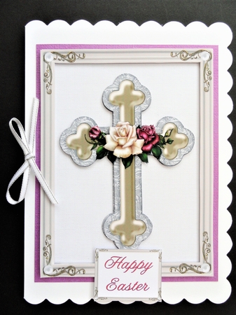 Easter or Sympathy Cross by Valerie Spowart