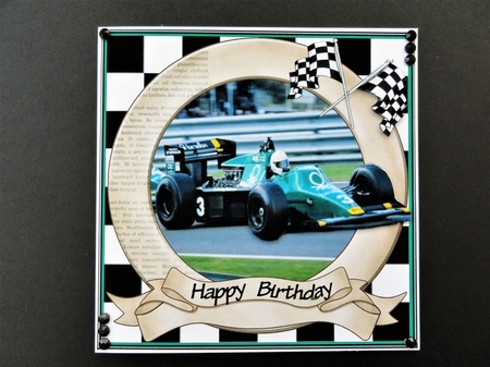 FORMULA 1 CAR 3 FATHERS DAY by Valerie Spowart