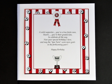 Red n White Football Insert Plaque by Valerie Spowart