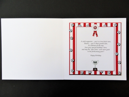 Red n White Football Insert Plaque by Valerie Spowart