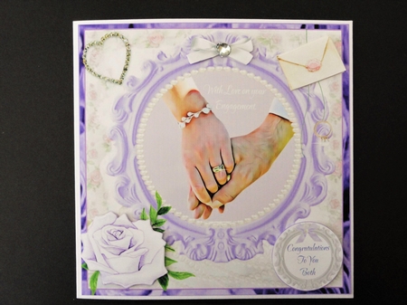 ENGAGEMENT - LILAC ROSES BACKED by Valerie Spowart
