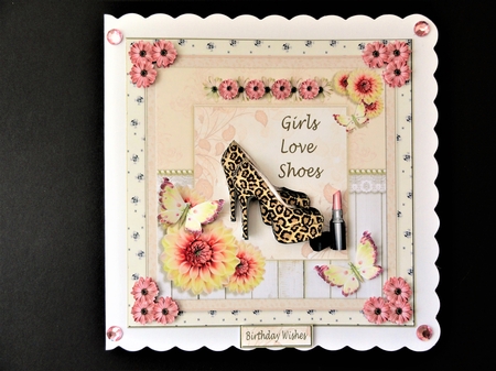Girls Love Shoes Topper by Valerie Spowart