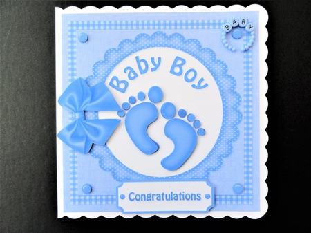 Baby Boy Footprints by Valerie Spowart