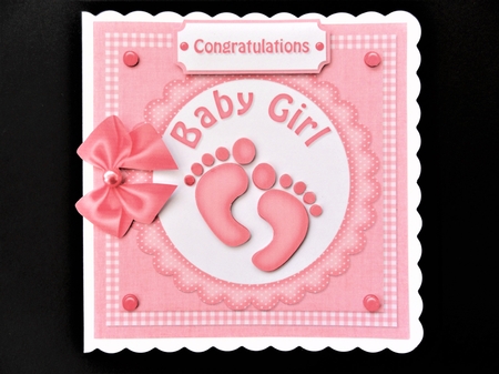 Baby Girl Footprints by Valerie Spowart