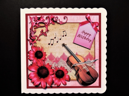 Beautiful in Magenta Birthday by Valerie Spowart