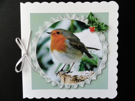 Christmas Robin #1 by Valerie Spowart