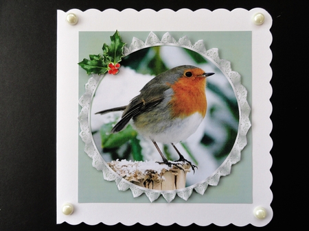 Christmas Robin #2 by Valerie Spowart