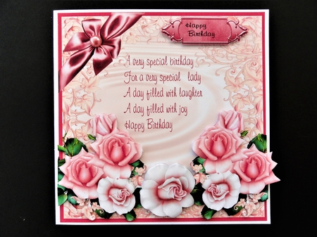 8x8 pink roses mini kit by Valerie Spowart