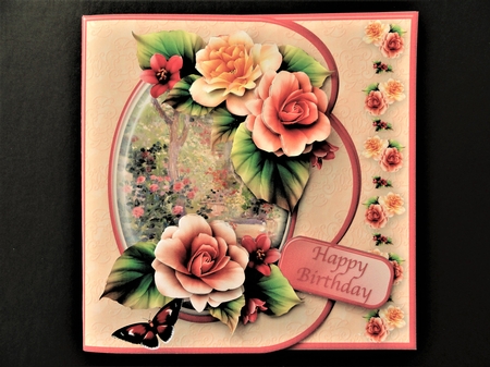 Beautiful Begonias - Curved Edge Card Mini Kit by Valerie Spowart