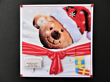 TEDDY XMAS VARIOUS SENTIMENTS by Valerie Spowart