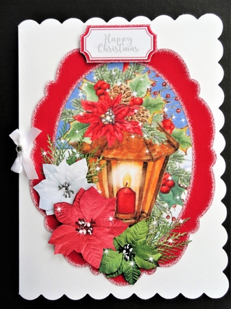 Christmas Scene Topper Red 7 by Valerie Spowart