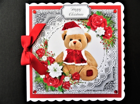 Christmas Floral Red 9 by Valerie Spowart
