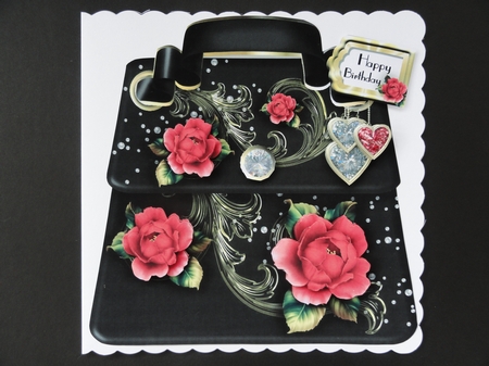 That Beautiful Black Handbag - Topper by Valerie Spowart