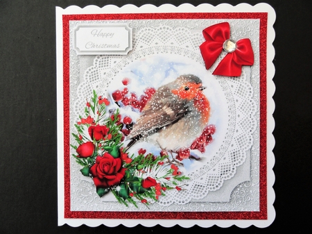 Robin Christmas Scene 8 by Valerie Spowart