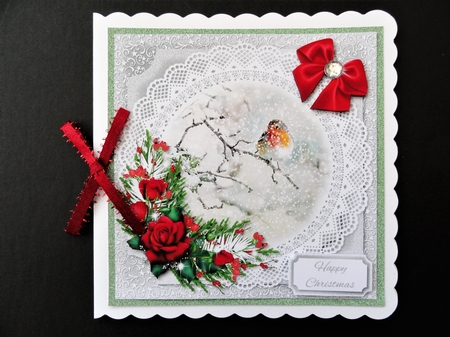 Robin Christmas Scene 10 by Valerie Spowart
