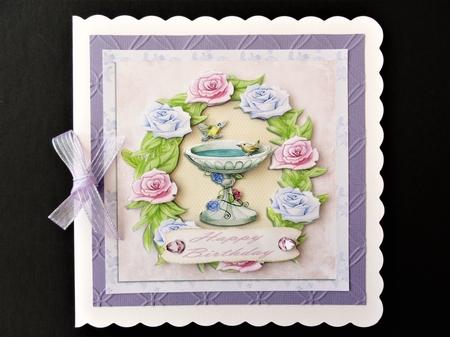 Birthday - Floral - Birds by Valerie Spowart