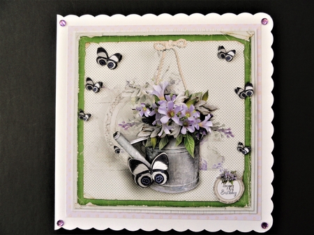 Vintage Watering Can green 1299 by Valerie Spowart