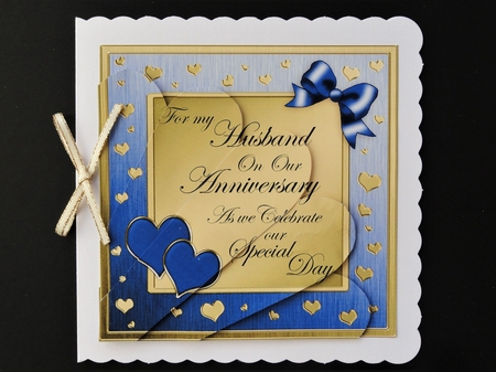 For my Husband on our Wedding Anniversary Fan Pyramage by Valerie Spowart