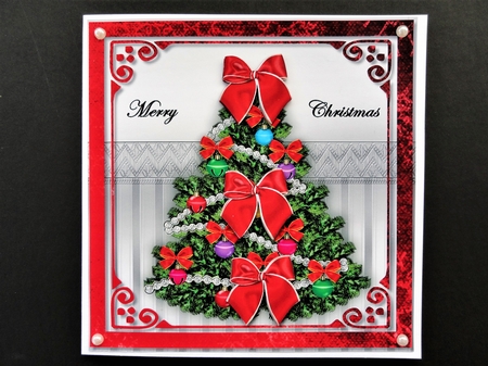 Christmas Tree & Bows by Valerie Spowart