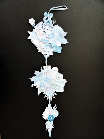 Snow Queen Wonderland Hanging Bauble Trio by Valerie Spowart