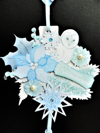 Snow Queen Wonderland Hanging Bauble Trio by Valerie Spowart