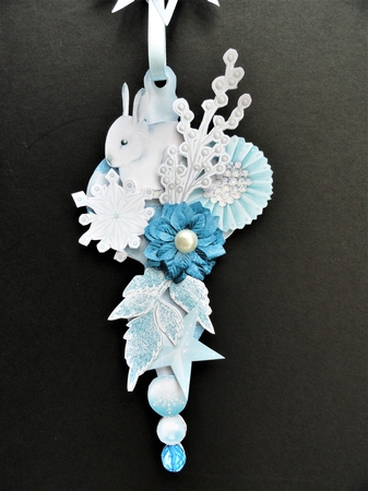 Snow Queen Wonderland Hanging Bauble Trio by Valerie Spowart