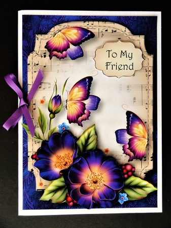 Sheet Music & Butterflies - Fleur De Boudoir by Valerie Spowart