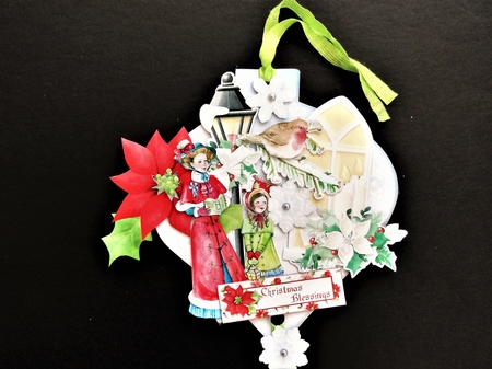 In the Bleak Mid Winter Hanging Bauble Trio by Valerie Spowart