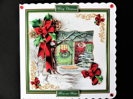 Christmas door  by Valerie Spowart