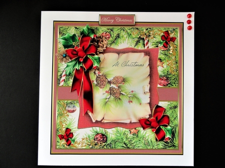 Fir cones and baubles by Valerie Spowart