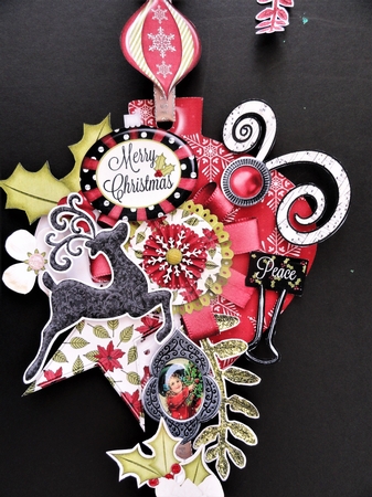 Deck the Halls Hanging Baubles Trio by Valerie Spowart