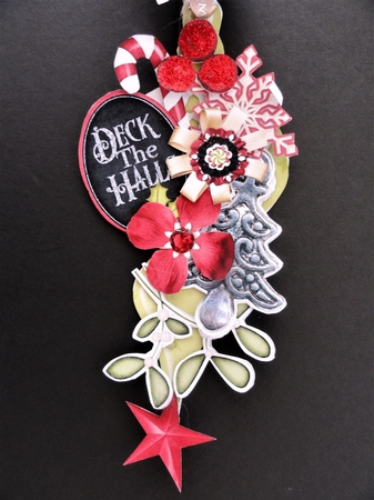 Deck the Halls Hanging Baubles Trio by Valerie Spowart
