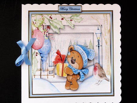 Teddy brings a gift by Valerie Spowart