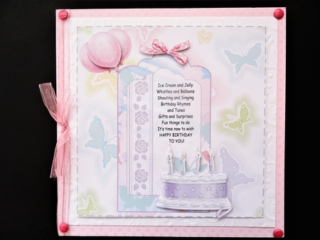BIRTHDAY BUTTERFLIES CUTE VERSE TOO by Valerie Spowart