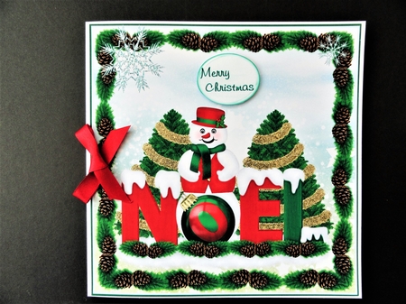 noel snowman card by Valerie Spowart